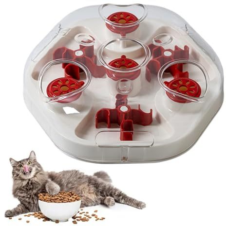 Distributeur de Nourriture pour Chien - Jeu de Ralenti Alimentaire,Jouet Distribueur De Friandises Avec Trous À Snacks,Pour L'Entraînement au Ralenti la Mastication le Jeu Domestique et l'Anti-Ennui d