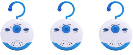 Janasiba 3X Wasserdichtes Duschradio, Tragbares Mini-FM-Radio mit Eingebautem Lautsprecher für Badezimmer, Küche, Bootfahren, Wandern, Duschlautsprecher