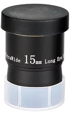 Telescope Eyepiece, 1,25 Teleskop-Okular 6/9/15/20 mm 66° Ultraweitwinkel-FMC-Okular-Set for Teleskop ，Parts(15mm)