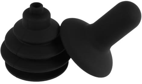LALADEFIEE Rollstuhlzubehörteile 2 Stück mit Ergonomischer Gummikappe und Staubschutz für Elektrische Rollstühle und Elektromobile Langlebig und Passgenau für Erwachsene