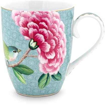 Pip Studio Blushing Birds Henkelbecher Blue 0,35 l