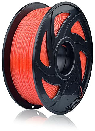 S SIENOC PETG Filament 1KG 3D Drucker PETG Filament 1,75mm 3D Drucker Filament Transparent Rote (PETG Transparent Rote)