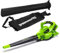Greenworks 48V(2x24V) Soplador Aspirador de Hojas a Batería con Correa para Hombro, Motor sin Escobillas, 322 km/h, 9m³/min, Bolsa Recogedora 45L SIN Dos Baterías y Cargador, Garantía 3 Años GD24X2BV