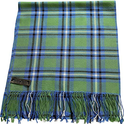 CJ Apparel Grün Herren Nepalese Tartan Design Fashion Strickschal Schals Herbst/Winter Gesichtsbedeckung NEU