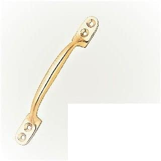 Ironmongery Solutions® Sash Handle for Windows, Cabinets, Cupboards Furniture in Polished Brass Finish Dimensions - 150mm