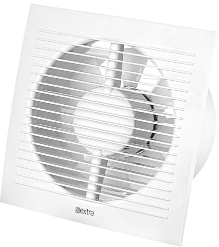Steinberg14 Abluftventilator 150mm Badlüfter Fan - Weiß Ventilator zur Belüftung in Bad - Küche - gegen Feuchtigkeit