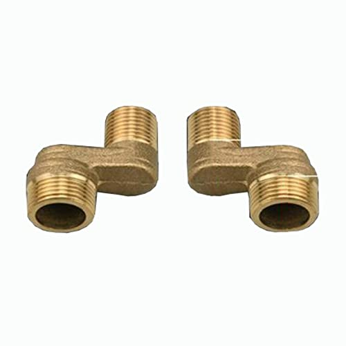 BiaoTeng G3/4 to G1/2 Adapter,Adjustable Swing Arm,Brass Reducer 3/4 to 1/2,3/4 to 1/2 Elbow,Shower Hose Connector 3/4 to 1/2,Gold A