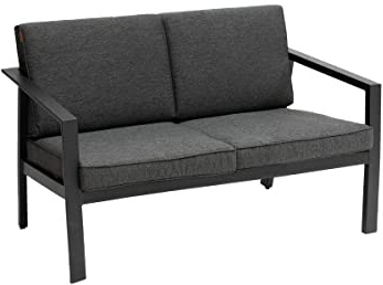 Hespéride - Gartensofa Pavane Graphit - Kohlenstoff/Graphit