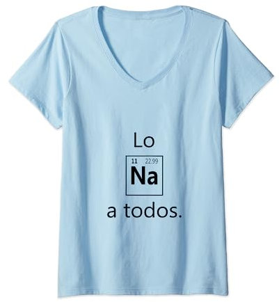 Mujer Los Sodio a Todos Los Odio a Todos Lo Na Graciosa Divertida Camiseta Cuello V