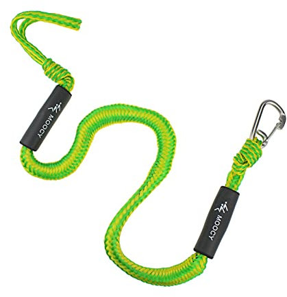 Dock Lines – Funi di ancoraggio, Dock Lines ormeggio | Inaffondabile corda bungee-dock lines con clip, ammortizzatore barche e canoa