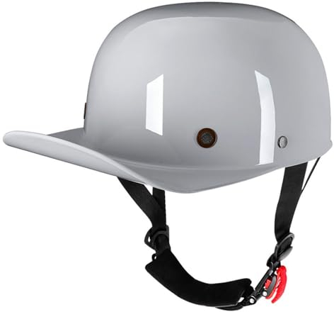 Casco A Scodella Scooter Motorino Aperto Caschi da Moto Mezzo Casco da Motociclista Vintage Caschi Casco Faccia Aperta retrò Cromwell Caschi Portatile Mezzi Caschi Jet ECE Omologato