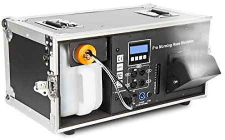 HSSMEUR Machine à Brouillard, Effet 4 Couleurs, Machine à fumée Professionnelle avec télécommande pour fêtes, Vacances, Mariage et Effet de scène