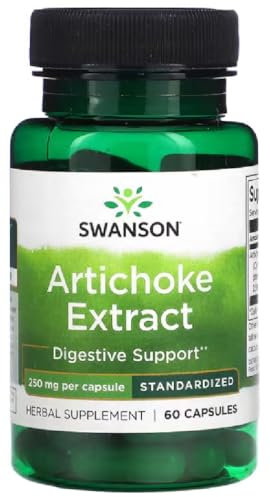 Swanson - Artichoke Extract 250 mg | Unterstützung für Leber und Verdauung - 60 Kapseln