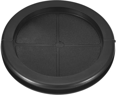 sourcing map Rubber Grommets 3-9/16 (90mm) Drill Hole, 3-1/8 (80mm) ID Double Sided Hole Plugs Ring Gasket for Firewall Cable Wire Protecting, Black