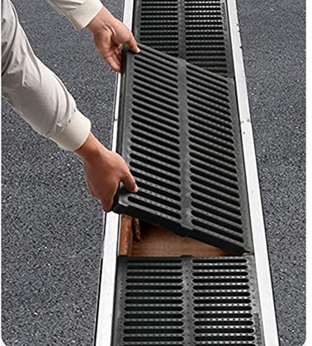 Passoires de drainage/grille en plastique/passoires en plastique en résine / grille de protection d'égout / grille de vidange / grille de plaque de grille rectangulaire pour puits / drain garage