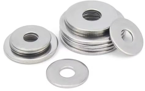 Arandelas Planas Grandes de Acero Inoxidable A2, DIN 9021, Gran Diámetro Sobremedida Exterior, V2A (10, M10)