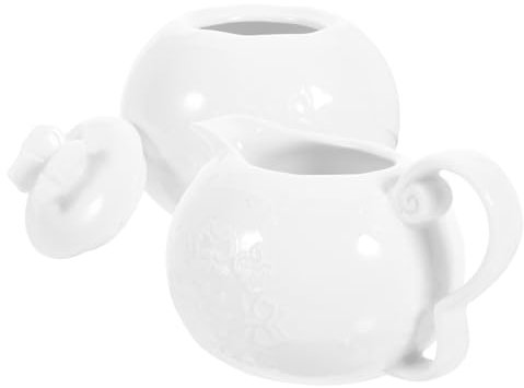 DINHEAROM 1juego Tazas De Cerámica Europea Vintage Azúcar y Leche Para Café y Té Diseño Elegante Para Hogar y Restaurantes