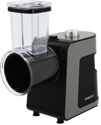SK-1180 Fricienc - Cortador de verduras eléctrico (1000 W, rallador de verduras eléctrico rallador de verduras con picadora de carne y punta de salchicha, rallador de queso fácil de limpiar, rallador