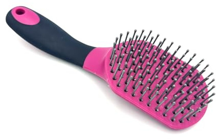 Brosse à queue pour crinière, queue, queue de cheval, pour peigner les poils de cheval, accessoires de soins du cheval (baie bleu marine)