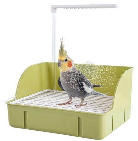 Vogel Badehaus Badewanne, Automatische Vogel Badewanne, Vögel AutomatischeBadewanne Mit Automatischer Wasserzirkulation, Wellensittich Badewann-e Mit Dusche, Automatische Vogelbaddusche Afrikanische