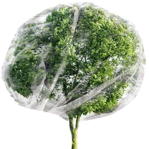 Filet de protection souple anti-oiseaux pour protéger les plantes, les fruits, les fleurs - Maille blanche (10 m x 10 m, blanc)