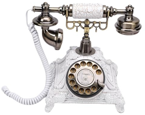 SENECESLI 32g Capacity Audio Guest Book Phone, Audio Guest Book Phone Customized Voice Message for Wedding Celebrations (White)