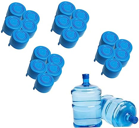 Holibanna 20piezas Tapa De Cubo Antiderrame Reutilizable Para Botellas De Agua Tapa Presión Para Jarra De Agua Para Uso Casa y Oficina