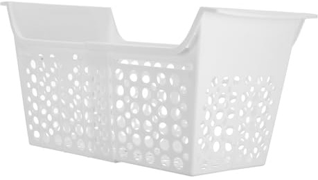 GARIOUANS Cesta Extensible Para Congelador Horizontal De Plástico, Cesta De Almacenamiento Ajustable Pequeña Para Organización y Limpieza Drenaje, Adecuado Para Congeladores y Refrigeradores Cocina