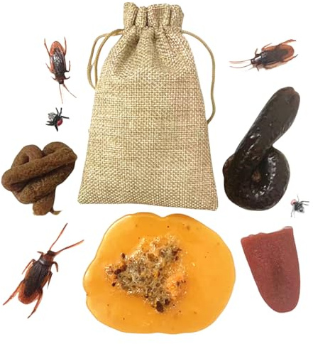 Kit De Bromas - 10 Piezas Cucarachas Realistas | Juguetes para Bromas Falsos para Niños De Día De Los Inocentes Y Halloween