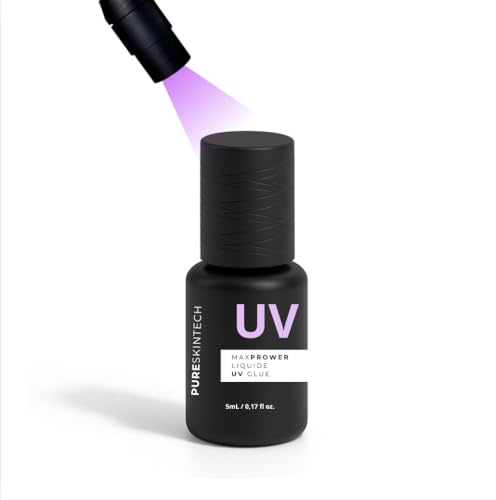 Pegamento UV para extensiones de pestañas en 0,3 segundos. Resistente al agua hasta que se caigan las pestañas. Solo se debe utilizar con luz UV (5 ml color gray)