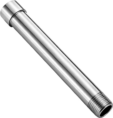 G1/2'' Duschkopf Verlängerung 10cm, Edelstahl 304 Dusche verlängerungsrohr, Handbrause Extrarohr für Duschkopf, Brausearm Wandmontierte, für Duschkopf Handbrause Extender