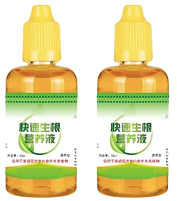 50ml Solution nutritive pour plantes à racines rapides, engrais hydroponique pour la croissance de bonsaï de fleurs en pot (2PCS)