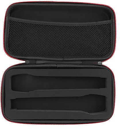 Étui de Transport pour Microphone EVA Résistant aux Chocs et aux Chutes, Boîte de Rangement pour Microphone sans Fil, Sac à Fermeture éclair pour Microphone avec Remplissage en
