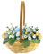 Panier de Pâques avec anse, panier pour fleurs, panier à fleurs de mariage, petit panier de Pâques en osier pour fille de fleurs, pique-nique, jardin, maison de ferme