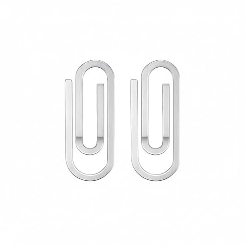 Cuixia 2 Pcs Money Clip, Stainless Steel Money Clips for Cash, Silver Metal Moneys Clip for Men, Money Clips for Office School Documents, Bill Paper Cash Wallet Id Credit Card