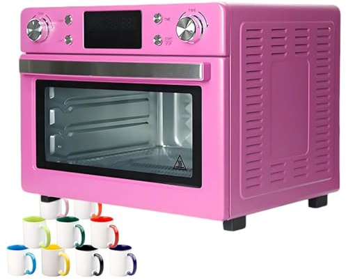 Sublimationsofen für Tassen und Tassen, 1400W Konvektionsheizung für Großdruck, einfache Übertragung für DIY-Projekte und Wasserflaschen