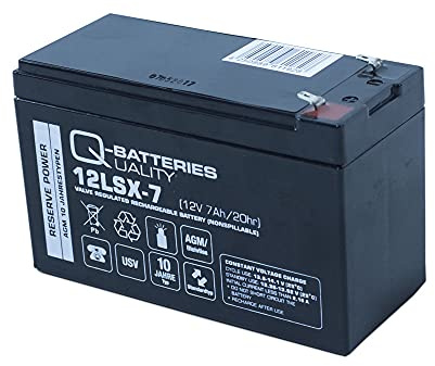 Q-Batteries 12LSX-7 12 V 7 Ah bly-fleece-batteri/AGM 10 år