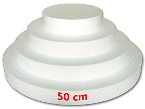 BASE DISCHI POLISTIROLO PER TORTA A PIANI DISCO ROTONDO DA Ø 50 CM