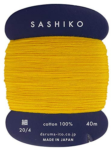 Daruma Sashiko-Garn, 40 m, Goldgelb
