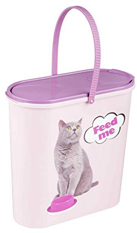 4BIG.fun Contenitore per alimenti per animali, 6 l, contenitore sigillante, contenitore per cibo secco