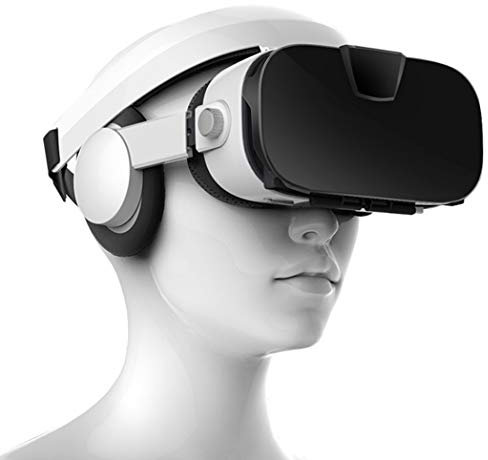 JCSW Realtà Virtuale, VR Occhiali 3D Compatibile con Tutti Gli Smartphone da 4,0 a 7,0 Pollici, Lente Regolabile e Comoda Cinghia per Film e Giochi 3D, Samsung, Huawei,LG,Sony,Xiaomi,iPhone, O012XB