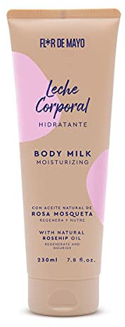 Flor de Mayo, Leche Corporal Rosa Mosqueta, Body Milk Rosa Mosqueta, 230ml