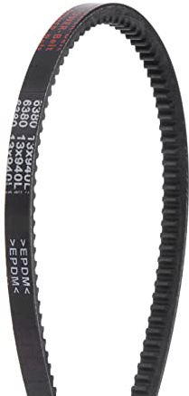 sourcing map Courroie trapézoïdale EPDM, V, 940 mm x 13 mm x 8 mm, Pour tondeuse à gazon, tracteur, souffleuse à neige, scie à ruban, perceuse, ventilateur de boîte, débroussailleuse