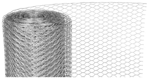PROREGAL Maschendrahtzaun Sechseckgeflecht KEEPY, HxL 1,0x50m, Maschenweite 25mm, Drahtstärke 0,8mm Verzinkt, Drahtzaun Hasendraht Kaninchendraht Hühnerdraht Drahtzaun Drahtnetz