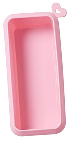 Zerodeko Molde de Silicona Rectangular Rosa para Cake y Toast