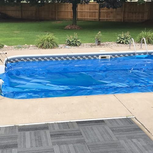CYMYYDS Schwimmbad-Solarabdeckung, Blasen-Whirlpool-Abdeckung, Faltbare Und Langlebige Schwimmbad-Isolier-Luftpolsterfolienabdeckung, Wärmespeichernde Pool-Abdeckungen Für Whirlpools,4x8m/13x26ft