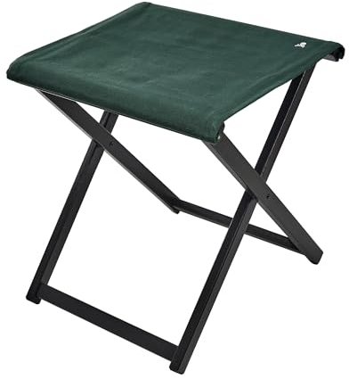 Scalpers Klappbarer Regiestuhl mit Struktur in Wenge aus hochwertigem Buchenholz, dunkelgrün, 50x46x45,5