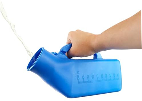Wedhapy Tragbares Urinal für Männer Urinflaschen für Männer tragbare Pinkelflaschen auslaufsicherer Männerurin für Reisen Krankenhäuser Notfälle 1200 ml