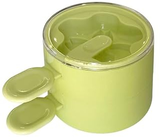 THKO Moldes para helados, 2 piezas de molde de helado de silicona | Moldes para helado con varilla | Moldes para helados infantiles alimentarios con palo | moldes para helados sin BPA – Amarillo