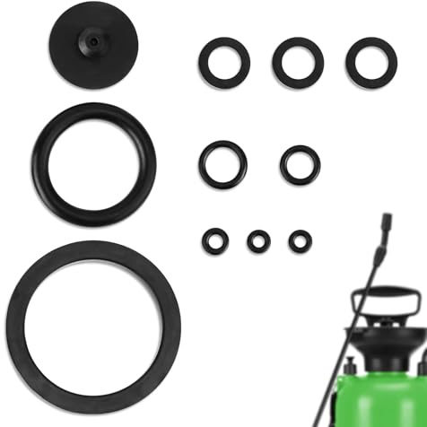 11pz Anelli di Tenuta per Spruzzatore, Kit di Guarnizioni in Gomma per Spruzzatore a Pompa Parti di Ricambio per Spruzzatore da Giardino per Maggior Parte degli Spruzzatori da 3/5/8L